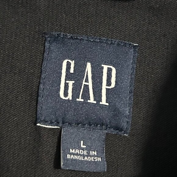 GAP Black Corduroy Button Down Jacket Women's Size L - Picture 9 of 10